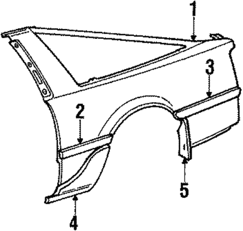 Body/Quarter Panel & Components for 1986 Toyota Supra #1