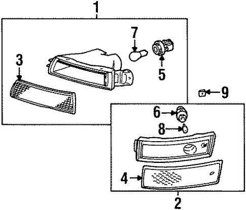 ELECTRICAL/SIGNAL LAMPS for 1997 Toyota Avalon #1