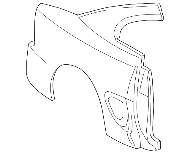 XR3Z6327840BA Деталь QUARTER PANEL, RIGHT