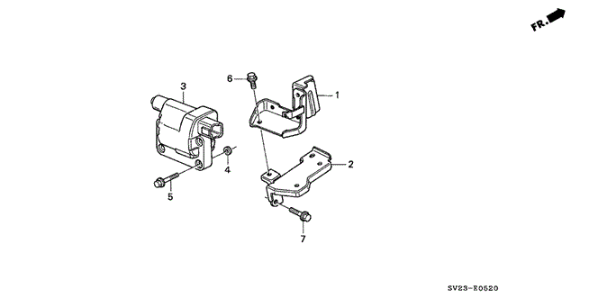 ENGINE/IGNITION COIL for 1997 Honda ACCORD COUPE #1