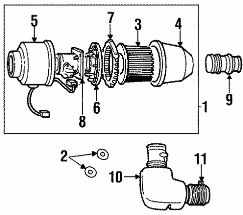 Air Intake for 2001 Lincoln Navigator #0