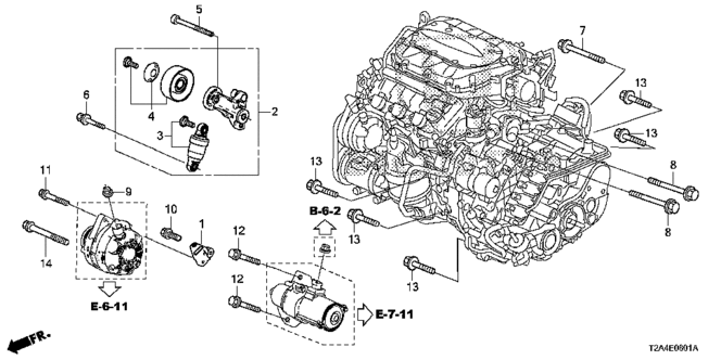 Engine/Auto Tensioner (V6) for 2013 Honda ACCORD SEDAN #1