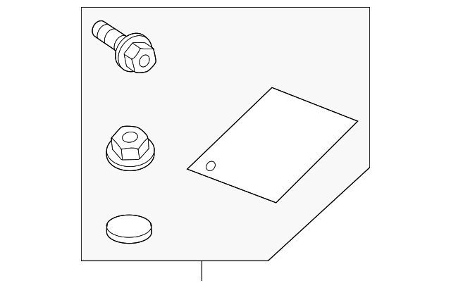 30664144 Деталь REAR SPOILER MOUNT KIT
