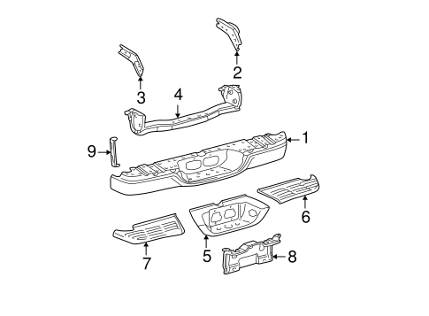 BODY/BUMPER & COMPONENTS - REAR for 2006 Toyota Tundra #1