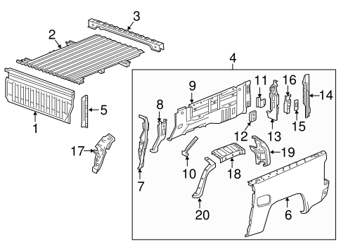 Canyon PICK UP BOX COMPONENTS 2