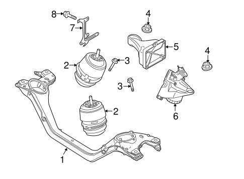Cayenne ENGINE & TRANS MOUNTING