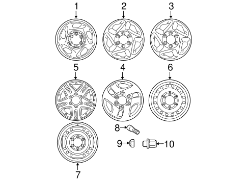 FRONT SUSPENSION/WHEELS for 2004 Toyota Sequoia #1