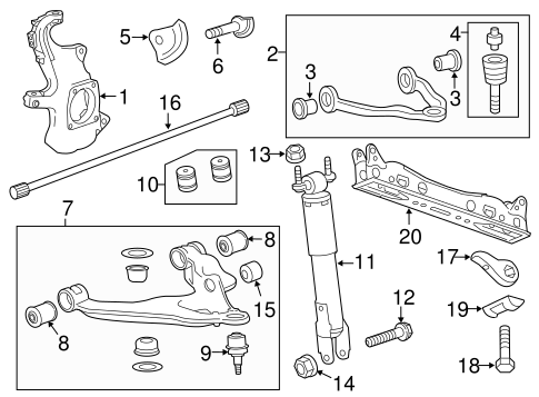 Silverado 2500 HD SUSPENSION COMPONENTS
