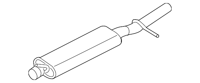 6F9Z-5230-A Деталь REAR MUFFLER