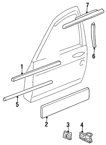 Monte Carlo EXTERIOR TRIM - DOOR