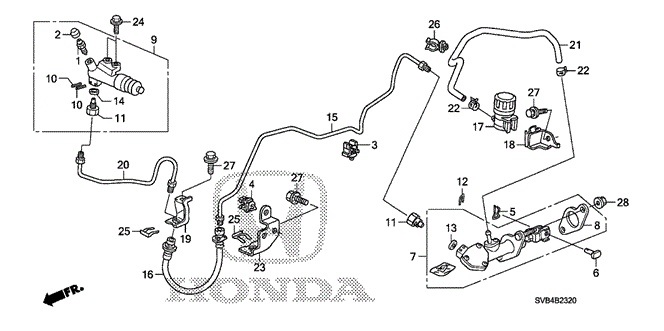 CHASSIS/CLUTCH MASTER CYLINDER (1.8L) (KA) (KC) for 2010 Honda CIVIC COUPE #1