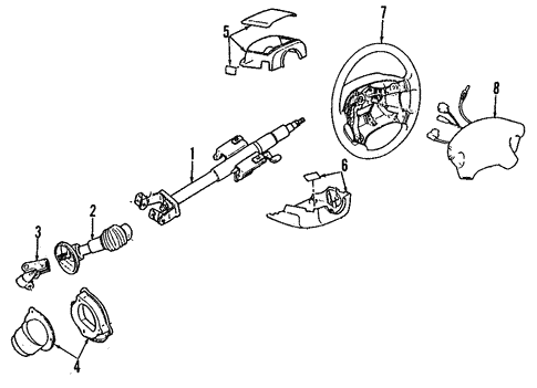Steering Column for 1993 Ford Probe #0