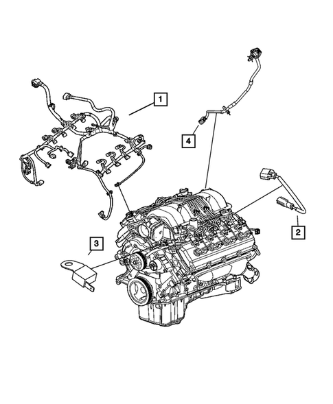 Wiring-Powertrain for 2011 Dodge Challenger #3