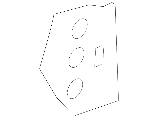 93185925 Деталь PILLAR REINF MOUNT PLATE, LEFT