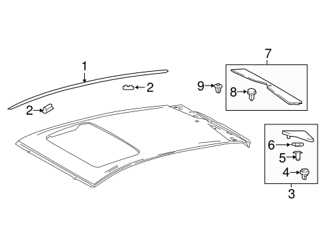 BODY/EXTERIOR TRIM - ROOF for 2016 Toyota Prius #1