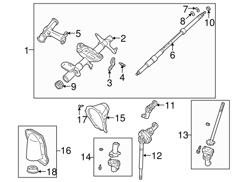 STEERING/STEERING COLUMN ASSEMBLY for 2000 Toyota Tacoma #2