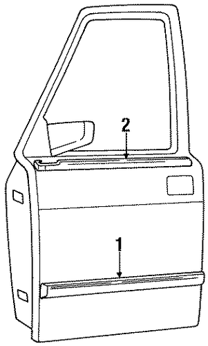 Discovery EXTERIOR TRIM - FRONT DOOR