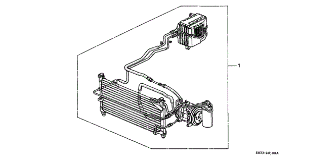 BODY / AIR CONDITIONING/KIT for 1989 Honda CIVIC HATCHBACK #1