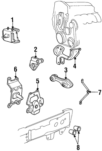 Sunfire ENGINE & TRANS MOUNTING