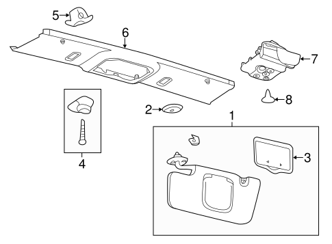Body/Interior Trim - Roof for 2014 Ford Mustang #1