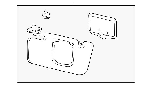 DR3Z-7604104-AA Деталь SUNVISOR, RIGHT