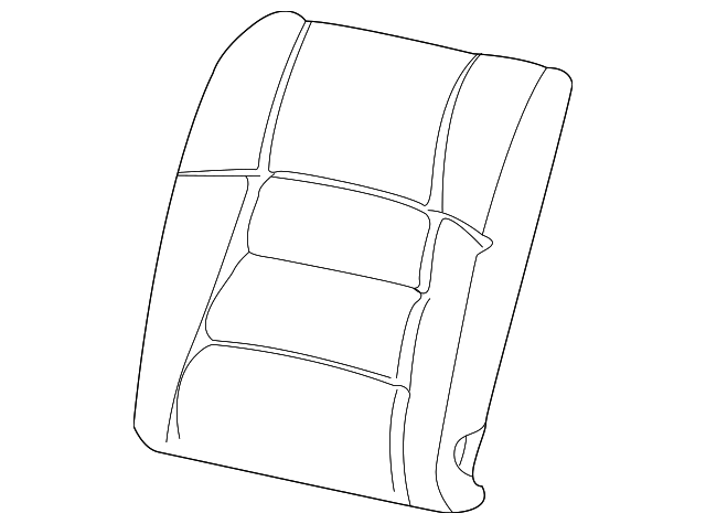 XR3Z6366601DAA Деталь SEAT BACK COVER, LEFT