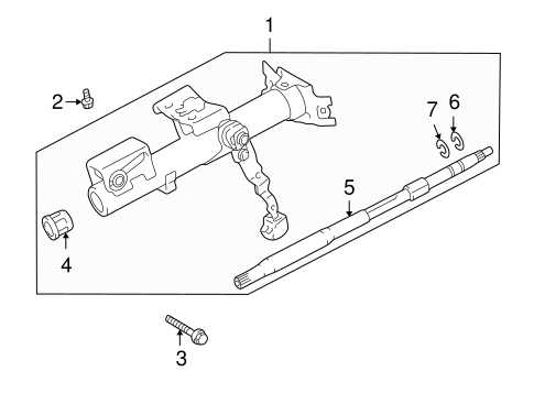 STEERING/HOUSING & COMPONENTS for 2003 Toyota Echo #1