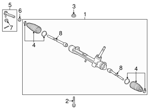 STEERING/STEERING GEAR & LINKAGE for 2016 Toyota Prius #1