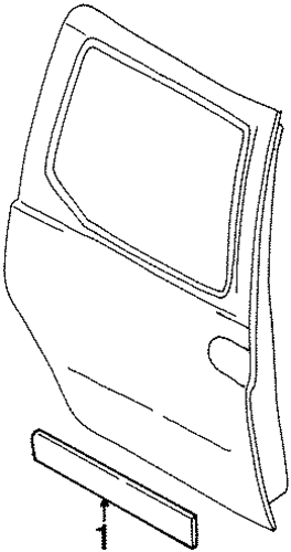 Villager EXTERIOR TRIM - SIDE DOOR