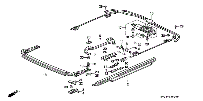 INTERIOR / BUMPER/SLIDING ROOF (2) for 1996 Honda ACCORD COUPE #1