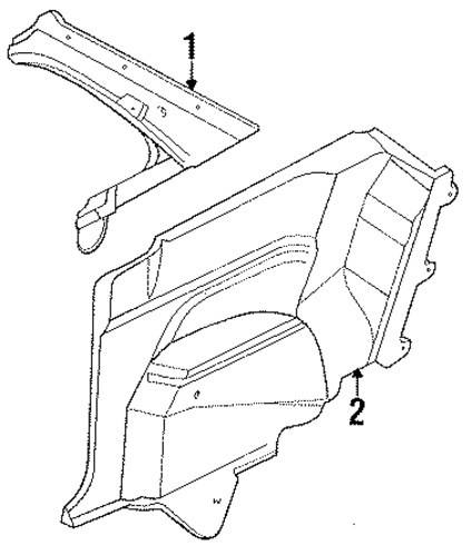 Tracer INTERIOR TRIM - QUARTER PANELS 2