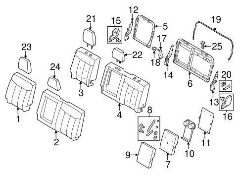 Body/Rear Seat Components for 2012 Ford F-250 Super Duty #4