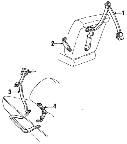 Mustang FRONT SEAT BELTS