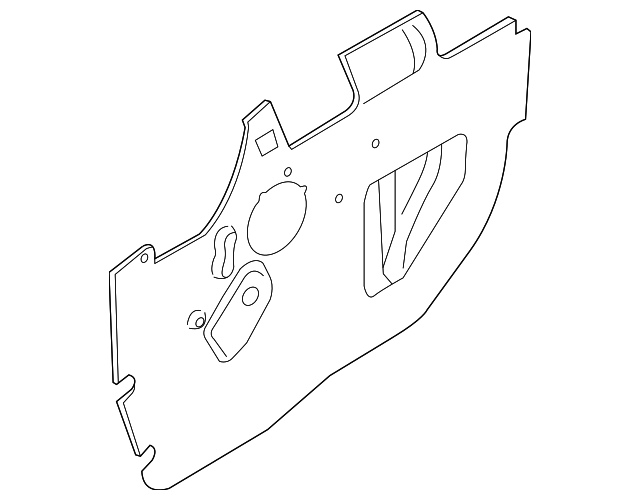 9T1Z-61237A04-A WATER SHIELD, RIGHT