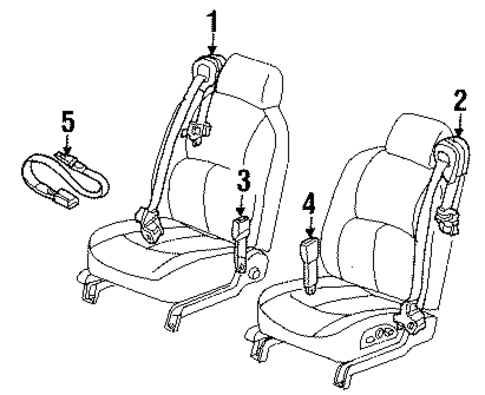 Aurora FRONT SEAT BELTS