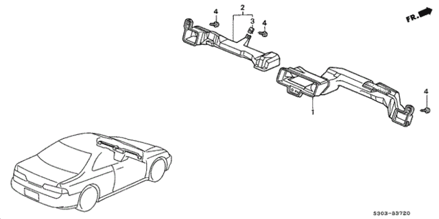 Duct for 2001 Honda Prelude #0