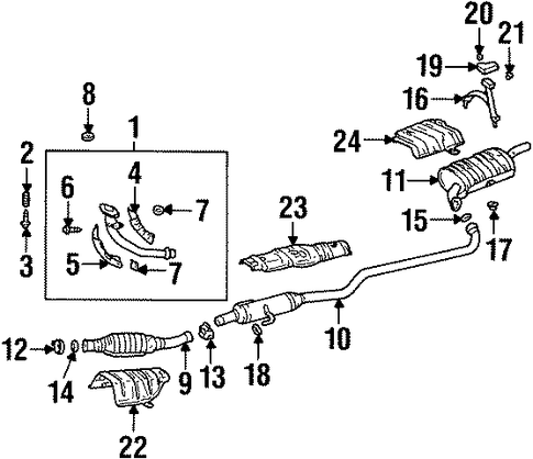 Prizm EXHAUST COMPONENTS