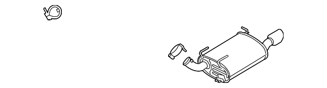 DR3Z-5230-H MUFFLER, LEFT