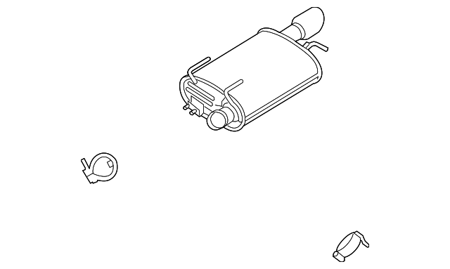 DR3Z-5230-D MUFFLER, RIGHT
