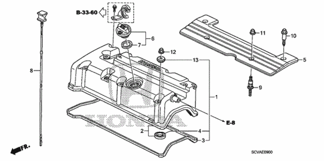 Cylinder Head Cover for 2010 Honda ELEMENT 5-DOOR #0