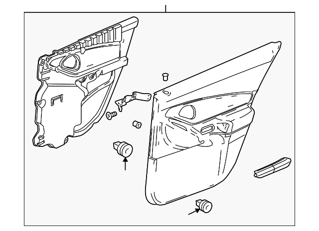15932390 Деталь DOOR TRIM PANEL, RIGHT