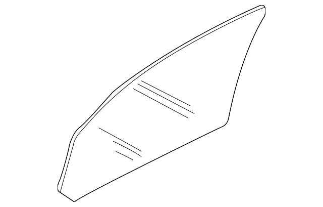 CUB000020 Деталь DOOR GLASS, RIGHT