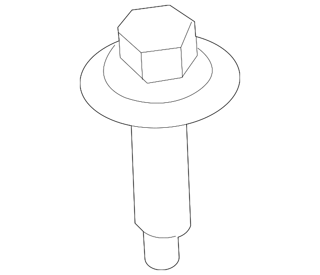 C2Z6405 Деталь UPPER TIE BAR UPPER BOLT, LEFT