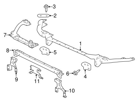XF RADIATOR SUPPORT