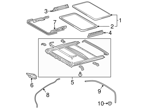 ELECTRICAL/SUNROOF for 2012 Toyota Avalon #1