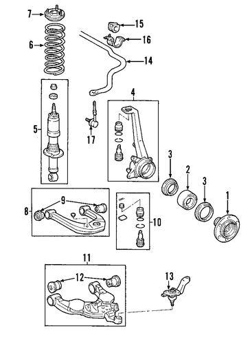 FRONT SUSPENSION/FRONT SUSPENSION for 2003 Toyota 4Runner #1