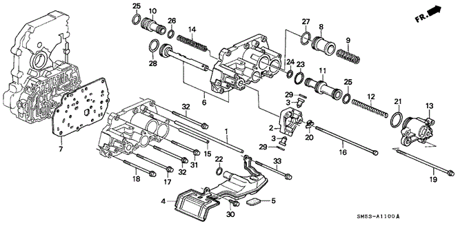 TRANSMISSION - AUTOMATIC/AT SERVO BODY for 1993 Honda ACCORD 5-DOOR #1