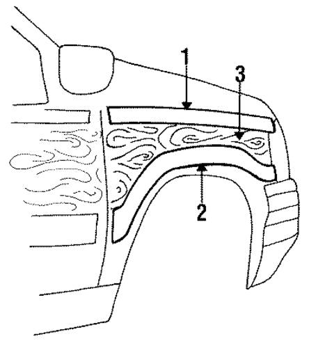 Grand Cherokee EXTERIOR TRIM - FENDER 4