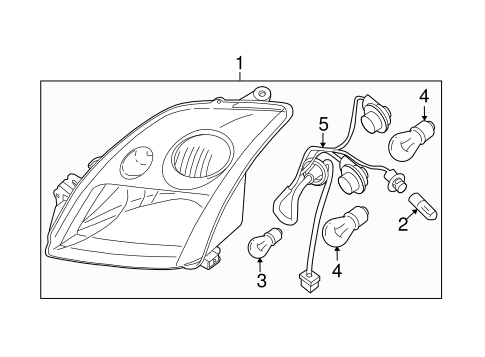 Electrical/Headlamp Components for 2012 Nissan Sentra #1