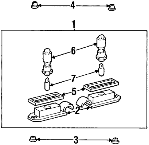 ELECTRICAL/LICENSE LAMPS for 1998 Toyota Avalon #1
